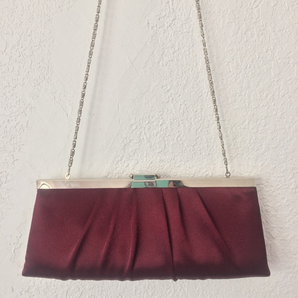 Jessica McClintock Satin Convertible Clutch